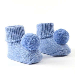 New-born knit socks LIGHT BLUE Minibanda