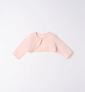 Elegante coprispalla bimba ROSA Minibanda