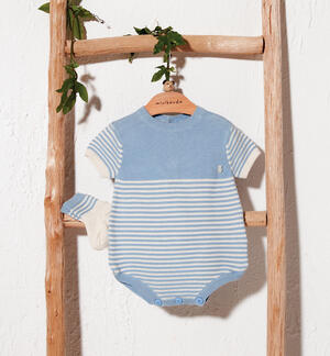 Pagliaccetto neonato in tricot Minibanda