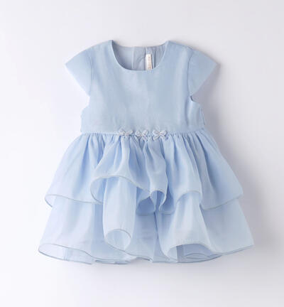 Elegant dress for baby girls LIGHT BLUE Minibanda