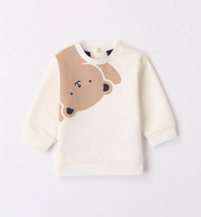 Sweatshirt with bear CREAM Minibanda