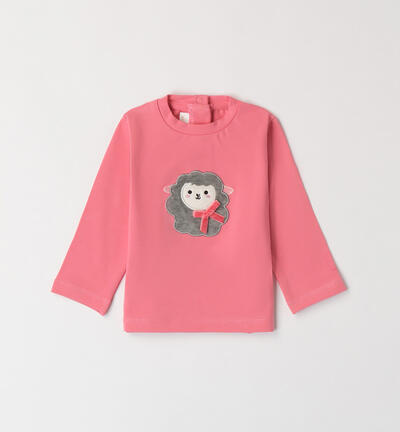 Maglietta pecorella per bimba ROSA Minibanda