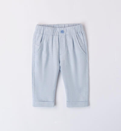 Pantaloni azzurri bimbo eleganti BLU Minibanda