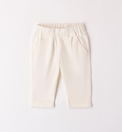 Boys' elegant trousers CREAM Minibanda