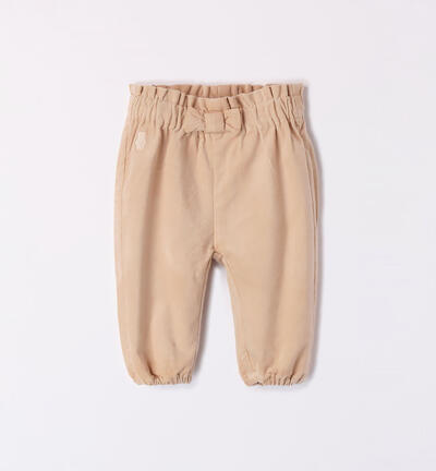 Pantaloni cargo bimba BEIGE Minibanda