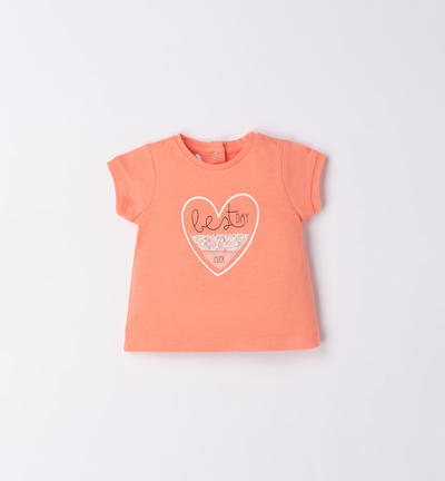 T-shirt mandarino per bimba ARANCIONE Minibanda