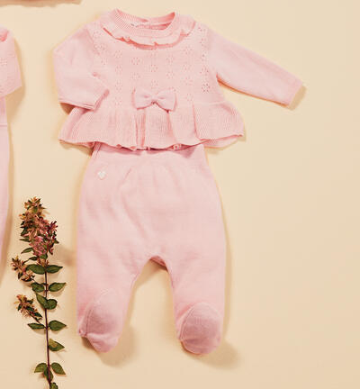 Two-piece outfit for baby girls PINK Minibanda