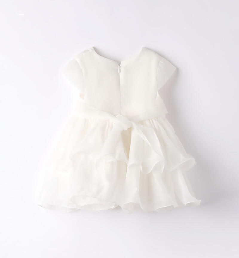 Minibanda elegant dress for baby girls from 1 to 24 months PANNA-0112