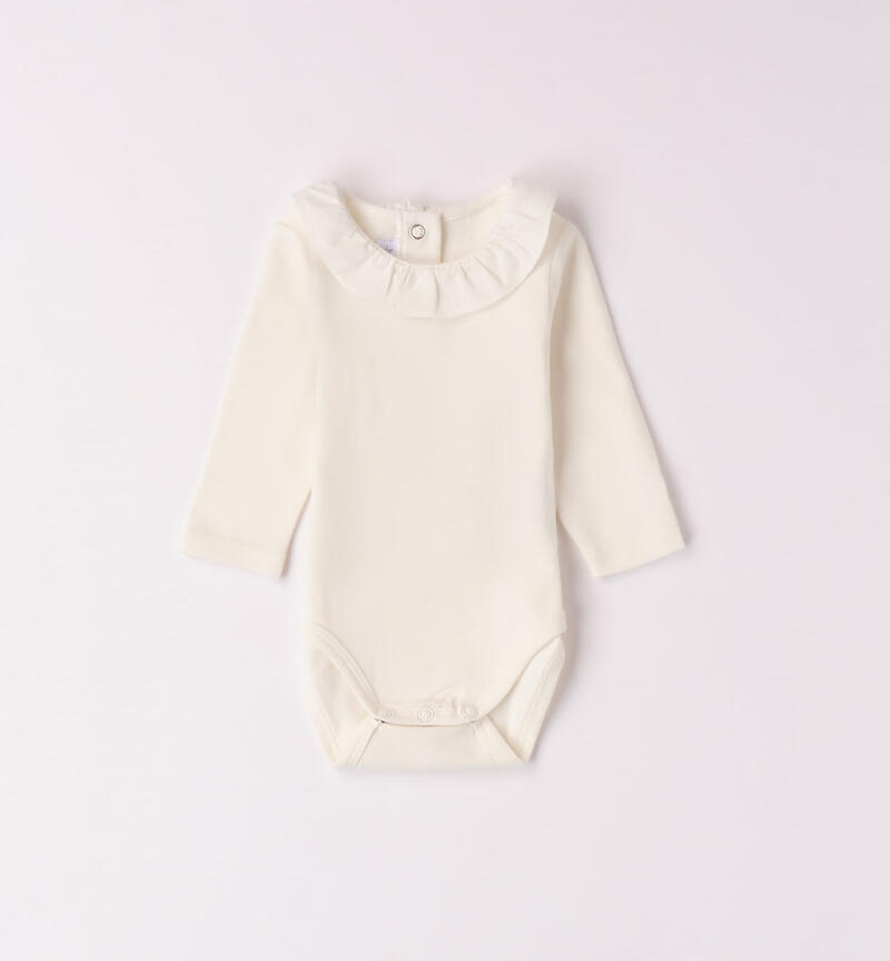 Minibanda bodysuit with collar for baby girls from 1 to 24 months PANNA-0112