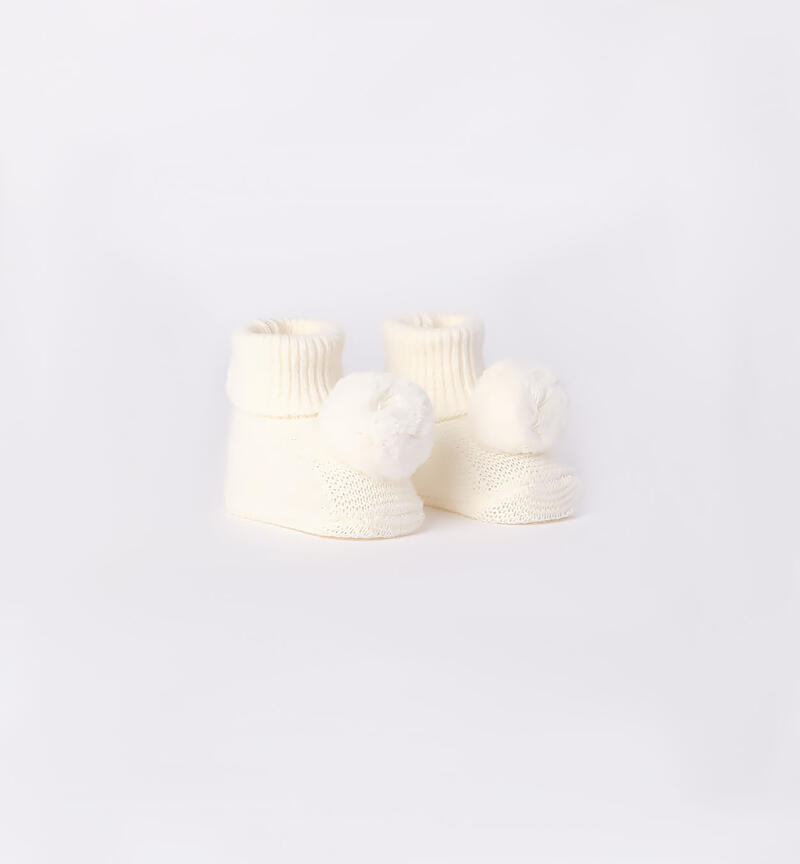 Calze neonato in tricot Minibanda PANNA-0112