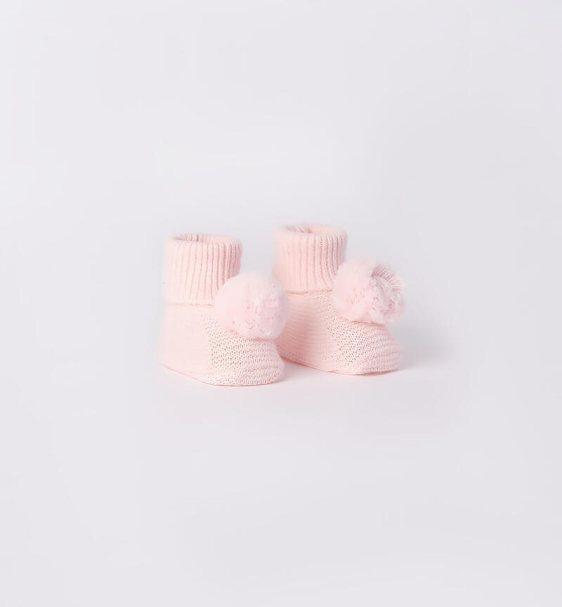 Calze neonato in tricot Minibanda ROSA-2512