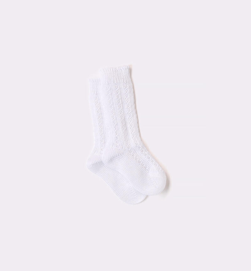 Boys' long socks BIANCO-0113