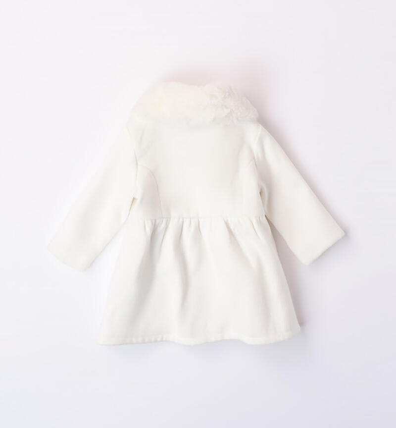 Cappotto elegante bimba da 1 a 24 mesi Minibanda PANNA-0112