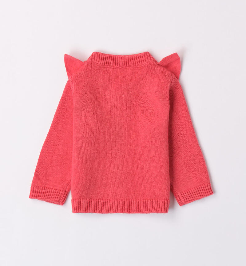 Minibanda tricot cardigan for girls from 1 to 24 months CORAL-2151