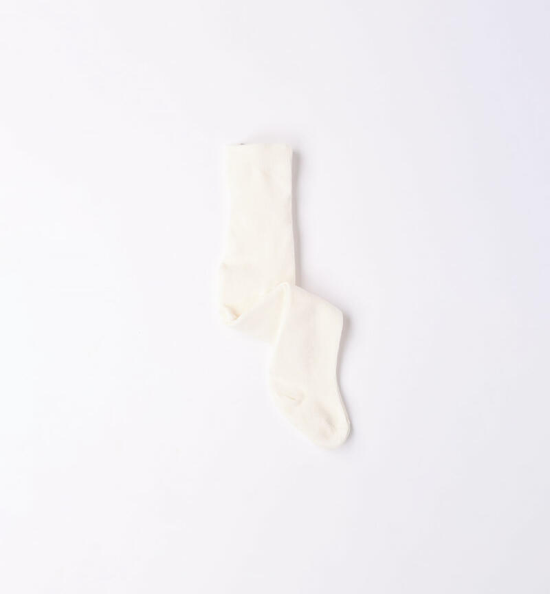 Minibanda cream tights for baby boys from 1 to 24 months PANNA-0112
