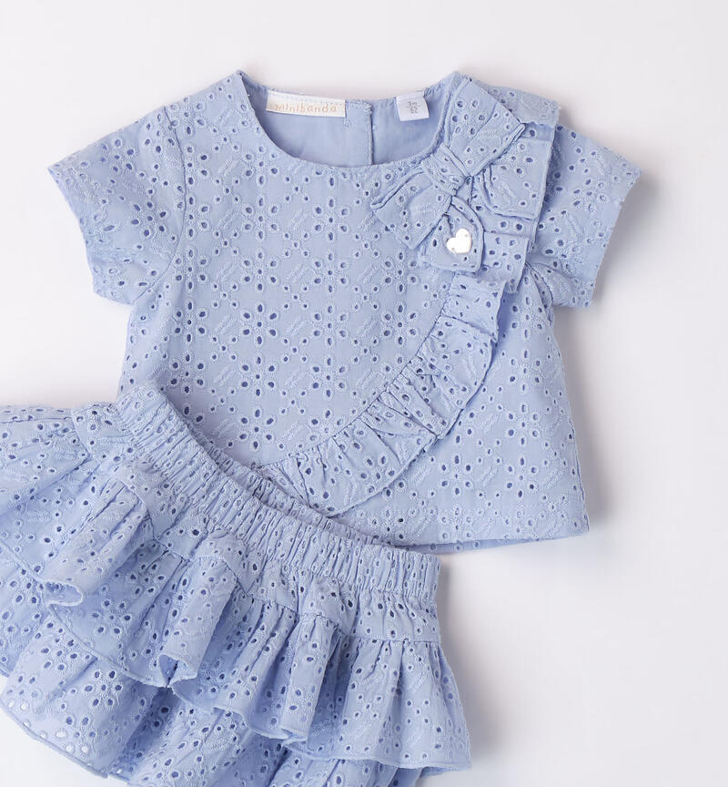 Girls' two-piece summer outfit AZZURRO-3661
