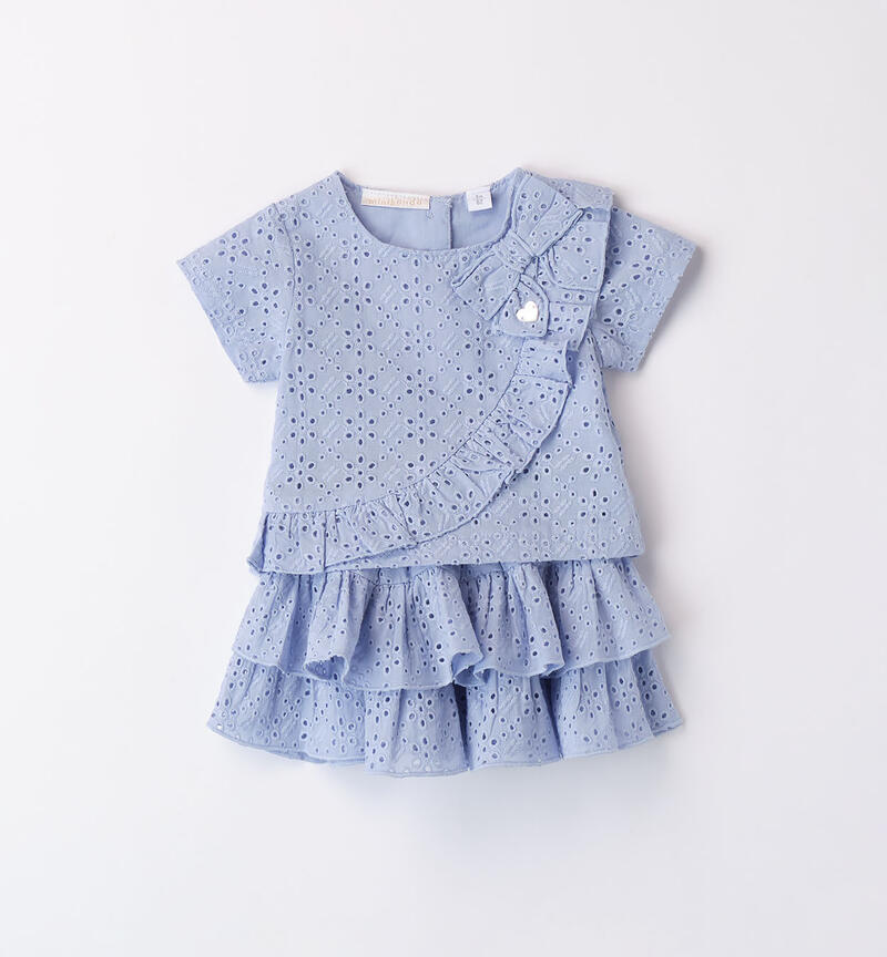 Girls' two-piece summer outfit AZZURRO-3661
