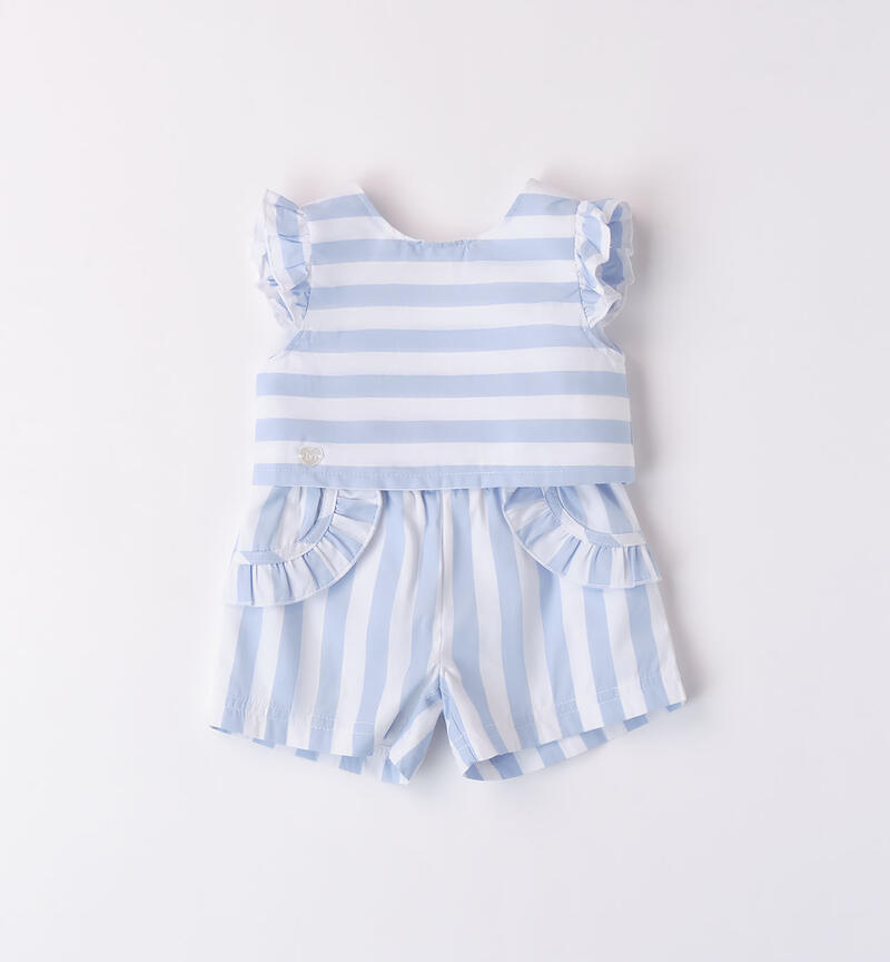 Girls' summer outfit AZZURRO-3661