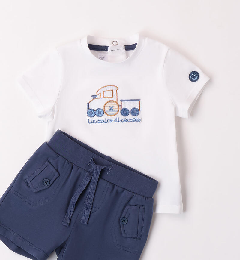 Boys' summer outfit BIANCO-0113