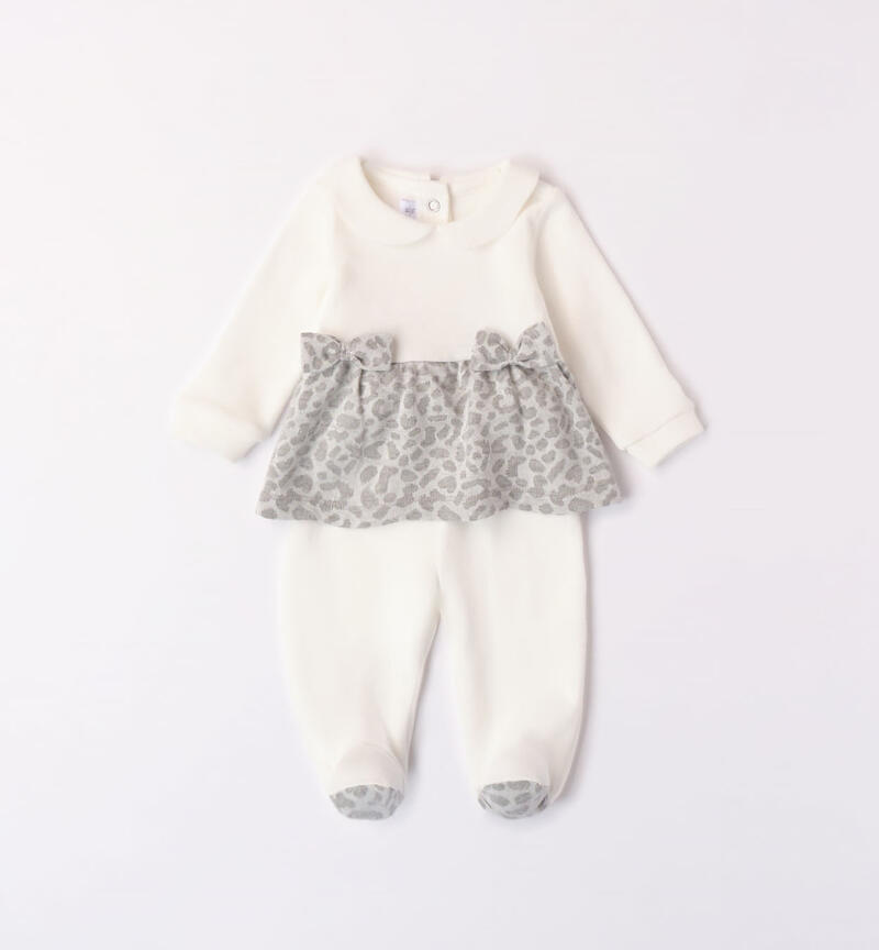 Minibanda hospital outfit for baby girls from 0 to 18 months PANNA-0112