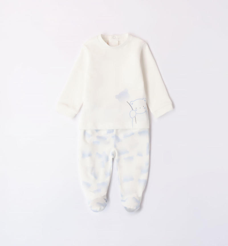 Minibanda cream hospital outfit for baby girls from 0 to 18 months PANNA-MULTICOLOR-6WN3