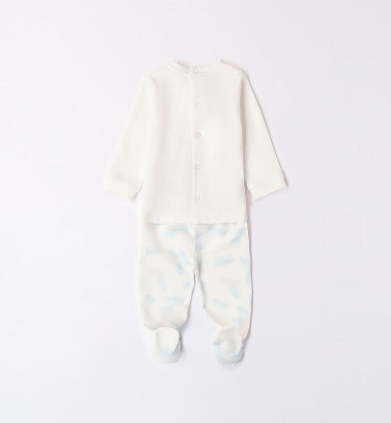 Minibanda cream hospital outfit for baby girls from 0 to 18 months PANNA-MULTICOLOR-6WM8