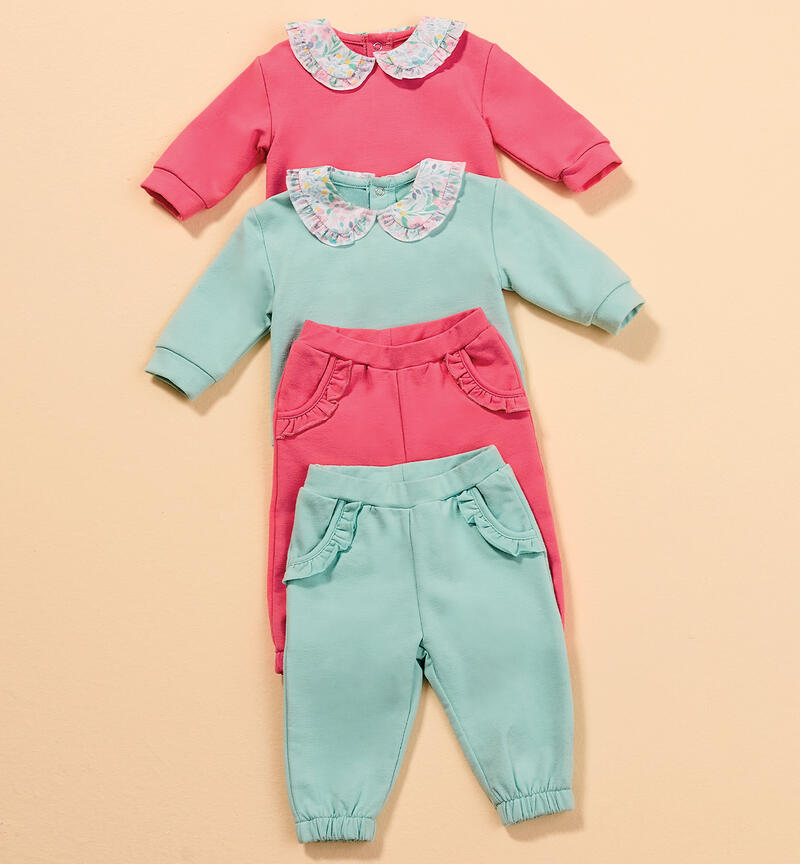 Girls' two-piece outfit TURCHESE-4144