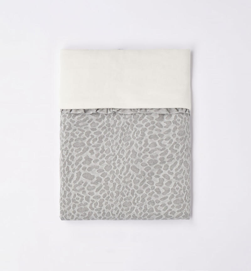 Minibanda blanket for baby girls from 0 to 24 months GRIGIO MELANGE-8992