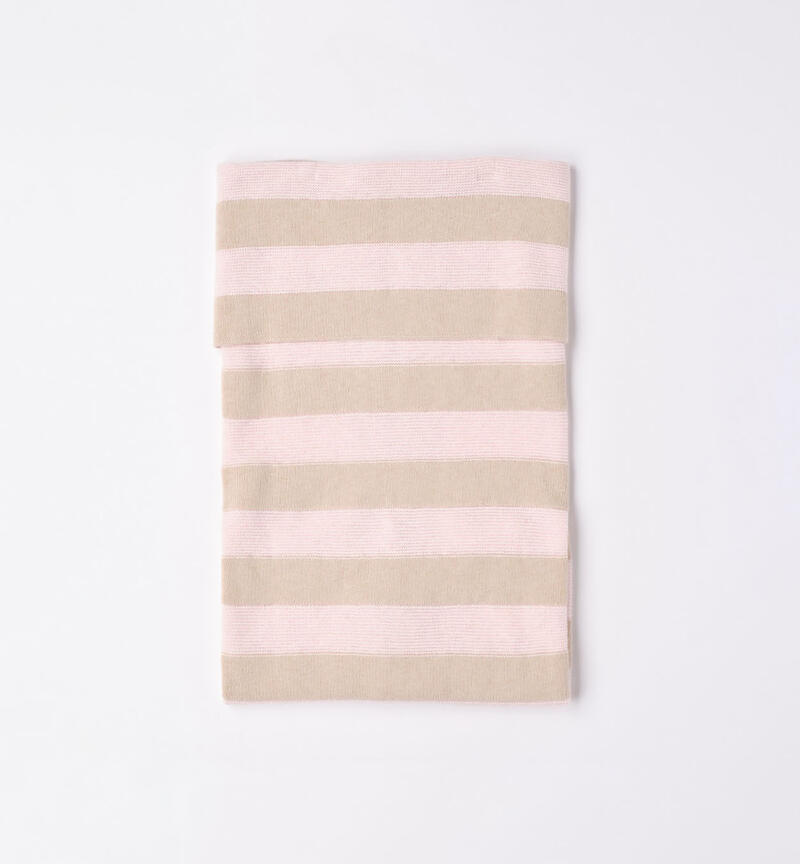 Minibanda striped baby blanket in tricot ROSA-2512