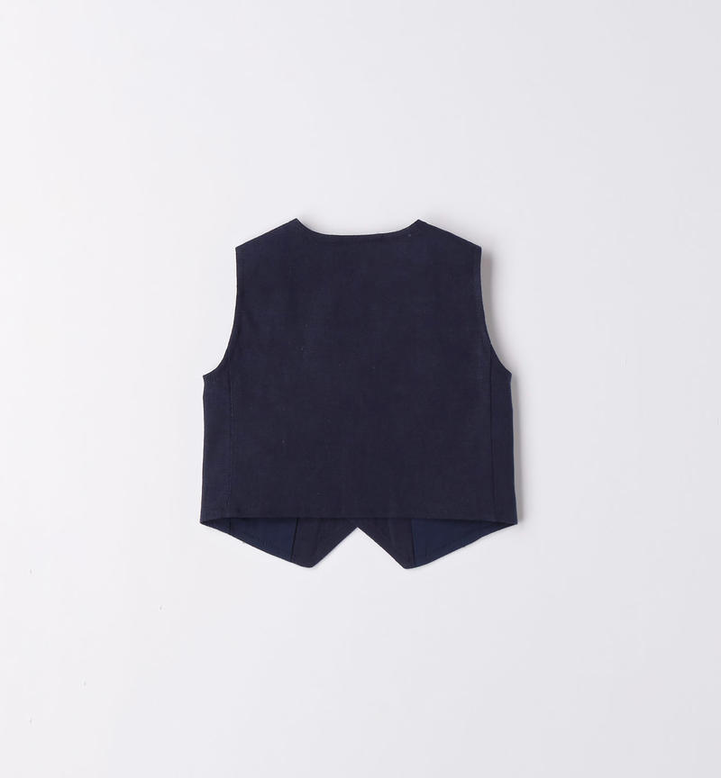 Minibanda elegant formal waistcoat for boys, from 1 to 24 months NAVY-3854