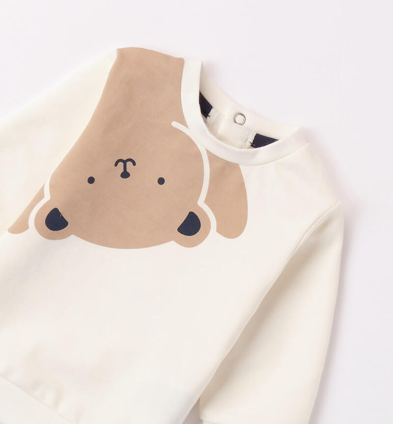 Minibanda sweatshirt with bear for boys aged 1 to 24 months PANNA-0112