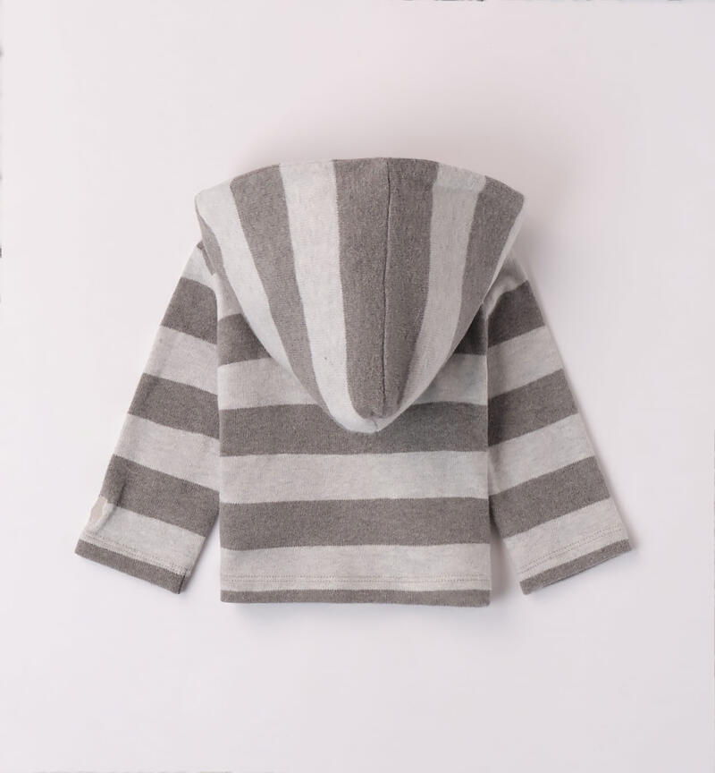 Minibanda grey jacket for girls from 1 to 24 months GRIGIO MELANGE-8993