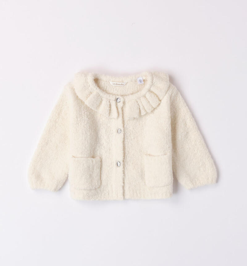 Minibanda jacket with pockets for girls from 1 to 24 months PANNA-0112