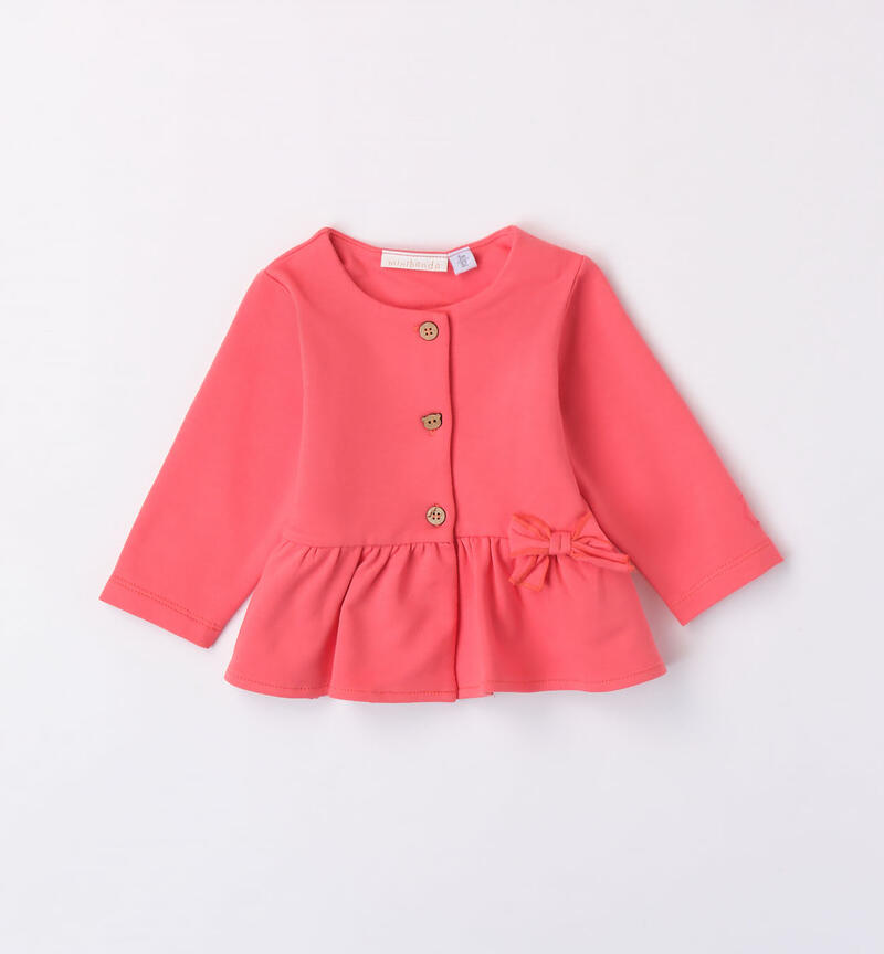 Minibanda jacket for girls from 1 to 24 months CORAL-2151