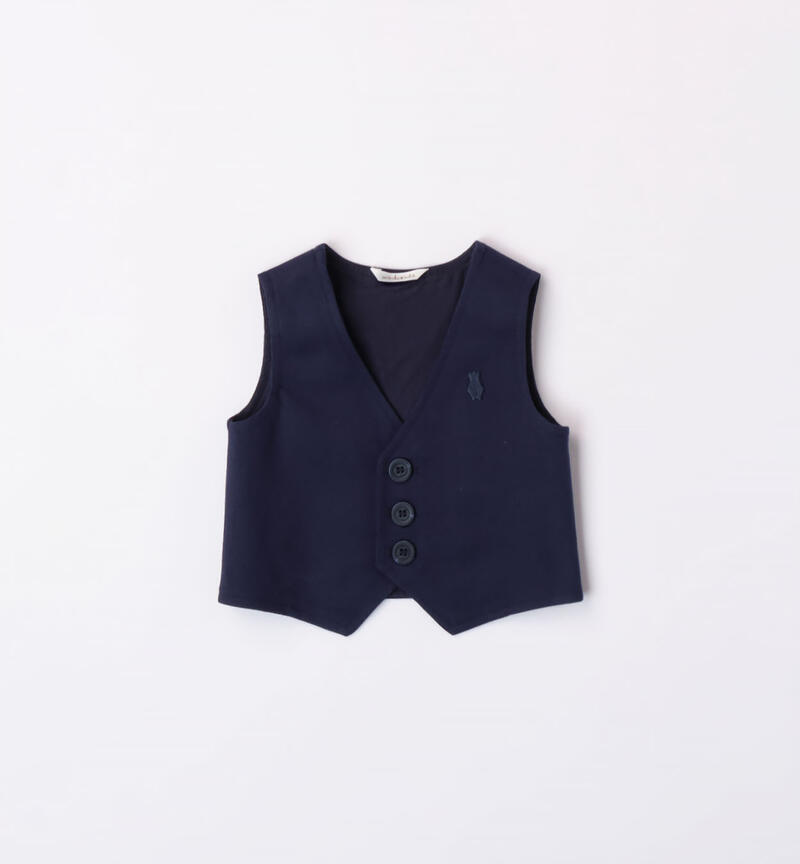 Minibanda elegant waistcoat for boys, from 1 to 24 months BLU-BLU-8028