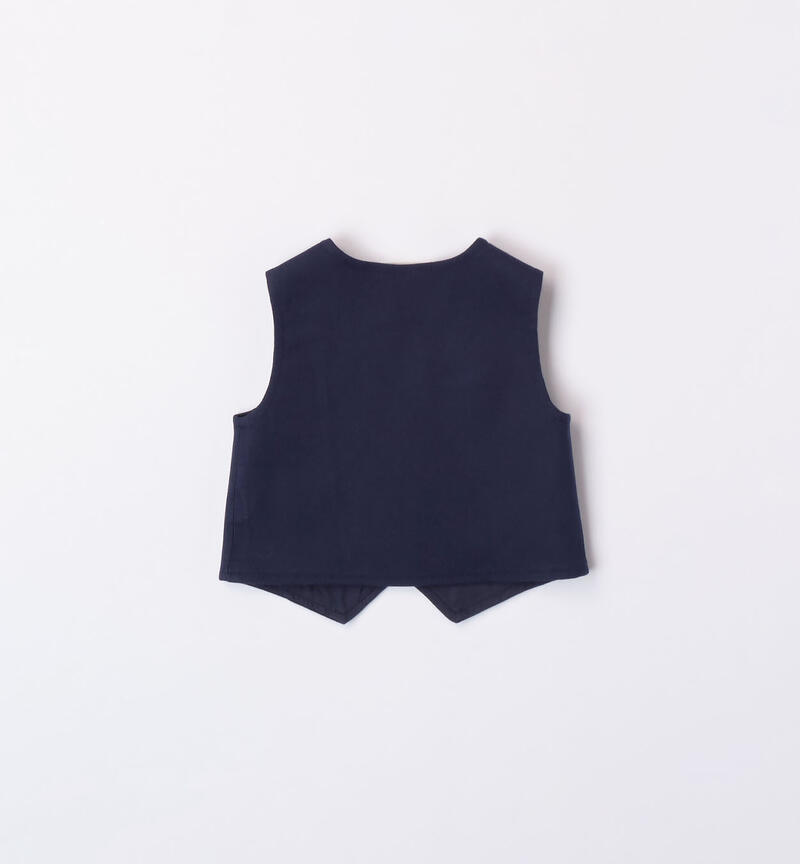 Minibanda elegant waistcoat for boys, from 1 to 24 months BLU-BLU-8028