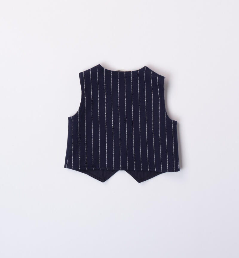 Minibanda elegant waistcoat for boys, from 1 to 24 months NAVY-3854