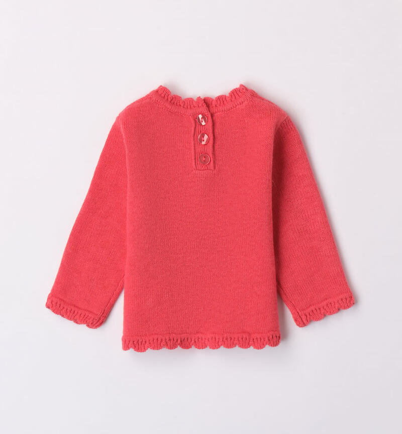 Minibanda elaborate jumper for girls from 1 to 24 months CORAL-2151