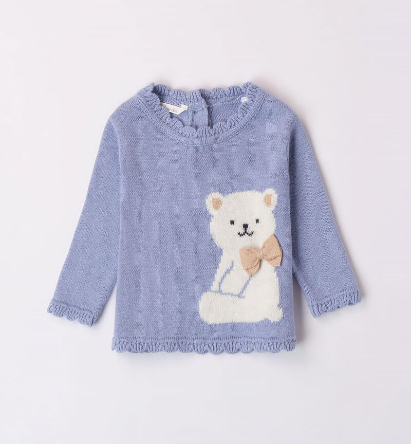 Minibanda jumper with teddy bear for girls from 1 to 24 months AVION-3621