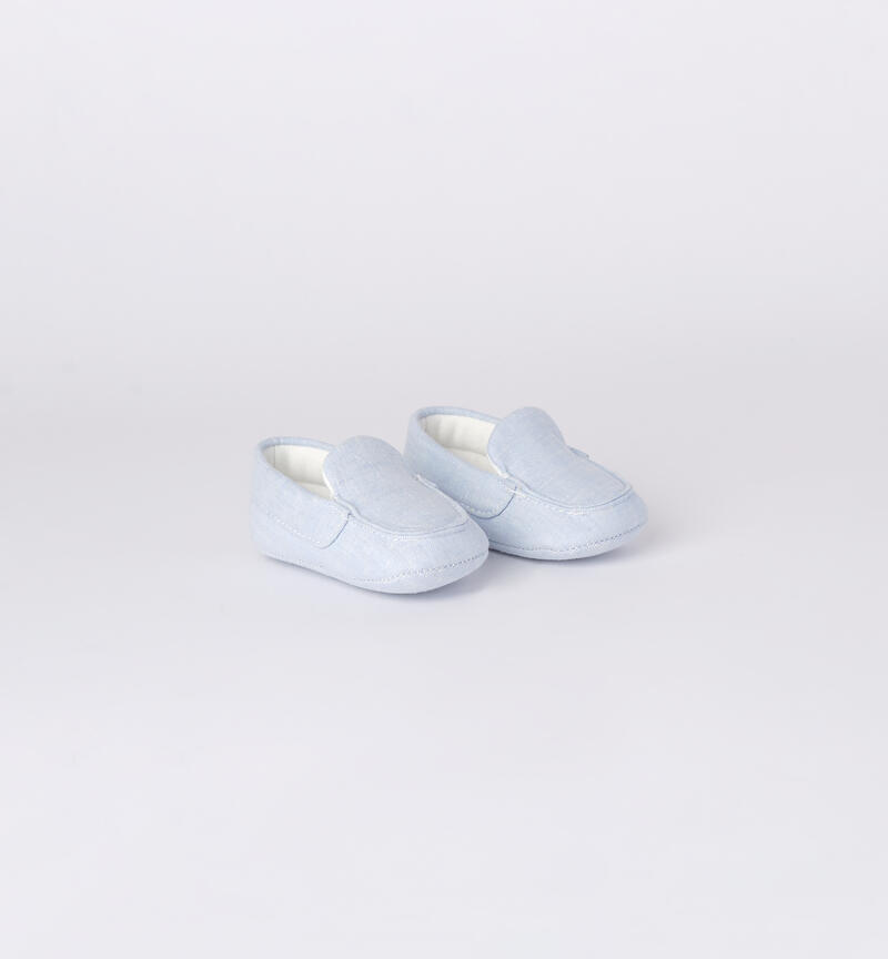 Elegant baby moccasins AZZURRO-3674