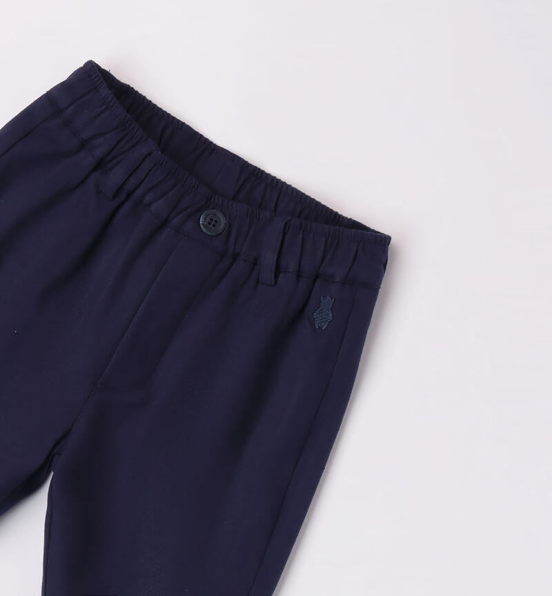 Minibanda elegant trousers for boys from 1 to 24 months BLU-BLU-8028