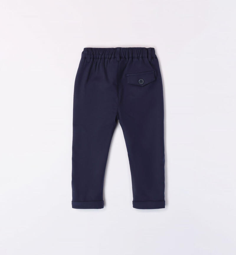 Pantalone elegante bimbo da 1 a 24 mesi Minibanda BLU-BLU-8028