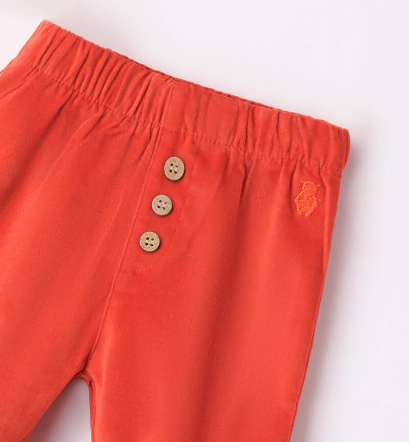 Minibanda velvet trousers for boys from 1 to 24 months CHILI-1947