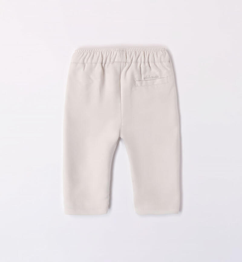 Minibanda classic trousers for boys aged 1 to 24 months GRIGIO PERLA-0511