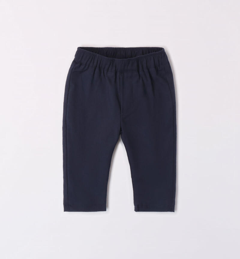 Minibanda classic trousers for boys aged 1 to 24 months NAVY-3854