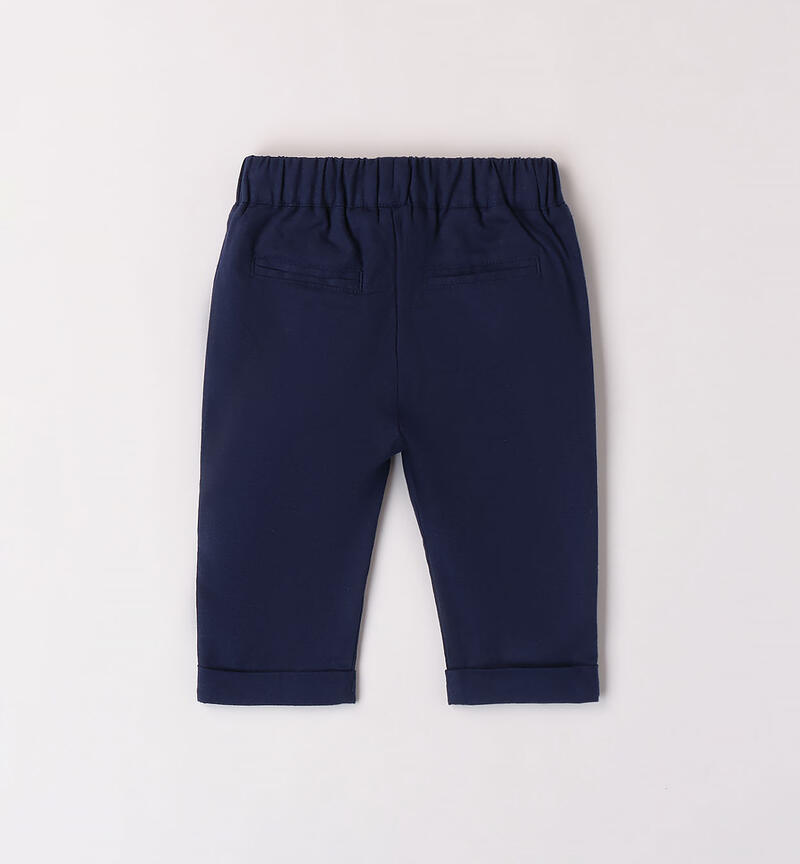 Boys' elegant trousers BLU CHIARO-3584