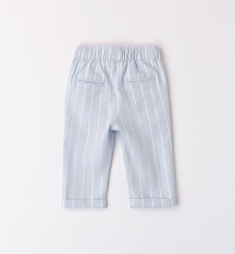 Pantaloni per bimbo eleganti AZZURRO-3674