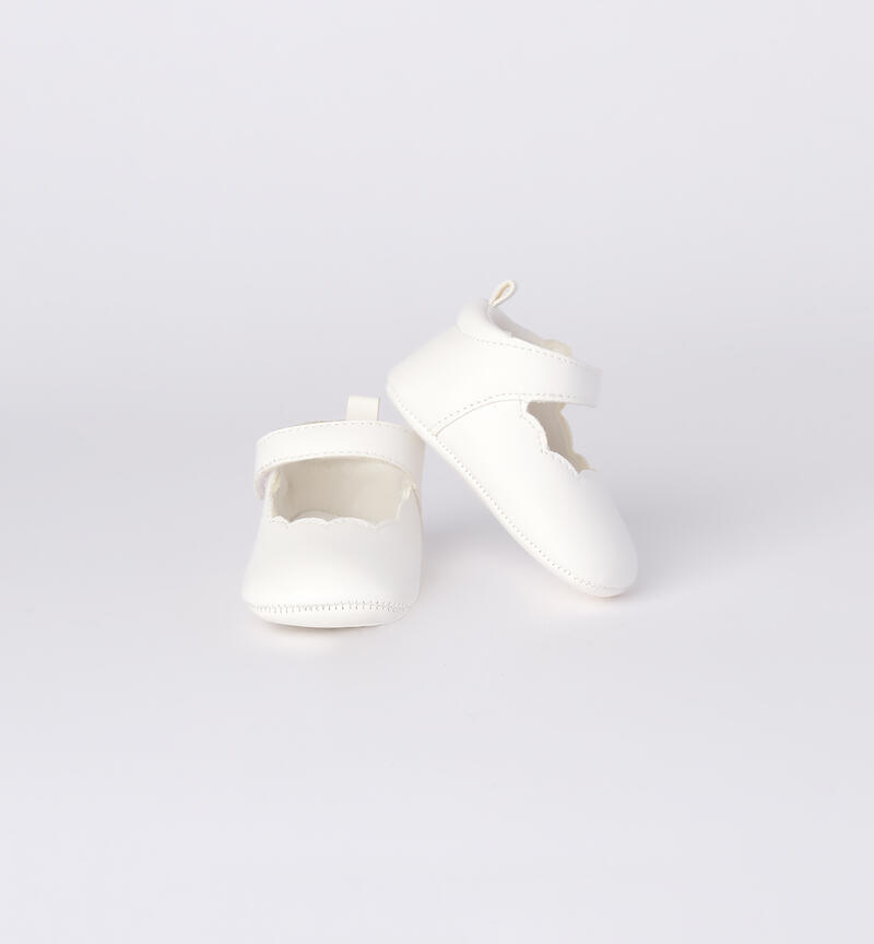 Shoes for baby girls in opaque fabric PANNA-0112