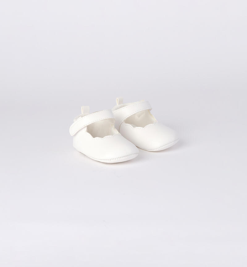 Shoes for baby girls in opaque fabric PANNA-0112