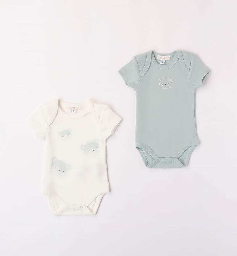 Minibanda 100% cotton bodysuit set for babies, from 0 to 24 months PANNA-0112